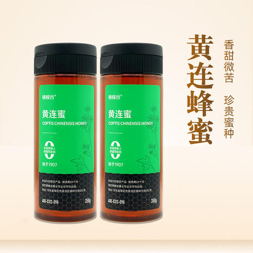 黄连蜂蜜350g 后味微苦 甜而不腻 珍贵的特色小蜜源蜂蜜 自然成熟 优质原蜜 商品图0
