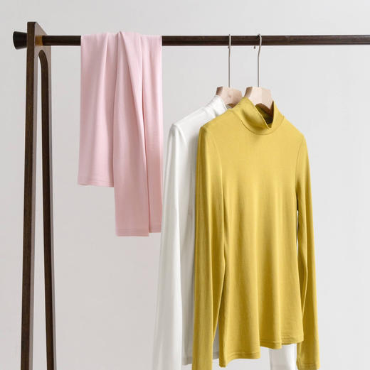 女士德绒5.0轻薄保暖高弹打底衫（半高领） 商品图3