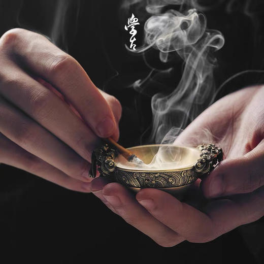 学古|龙溪·武mini 家用客厅茶室办公室烟灰缸收藏陈列 商品图0