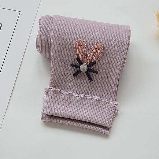 【春秋韩版卡通竖条，女童打底裤】儿童打底裤春秋新款 韩版修身中小童宝宝九分裤子 女童裤子-QQ 商品图11