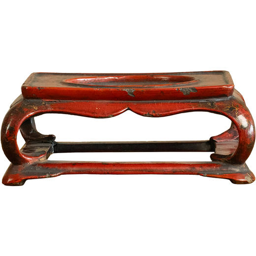 清 朱漆天圆地方壸门带托泥器座 商品图5