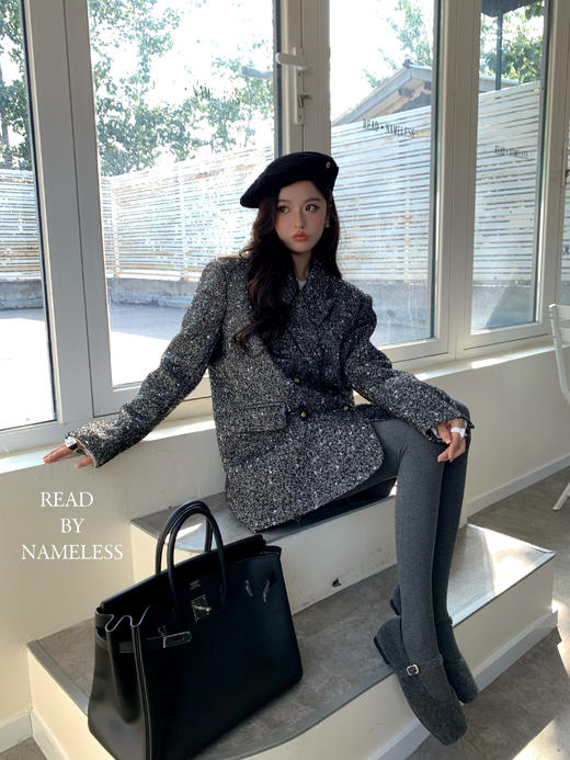 Read Nameless /钻石雪花羊毛大衣 2024/10/12 商品图3
