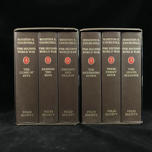 丘吉尔历史巨著《二战回忆录》（全6卷） 约百幅照片插图 精装18开带书匣 商品图0