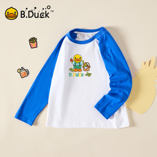 B.Duck小黄鸭童装春秋男女童长袖T恤110-160 BF3506901 商品图3