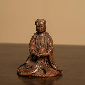 清 沉香木雕自在观音像