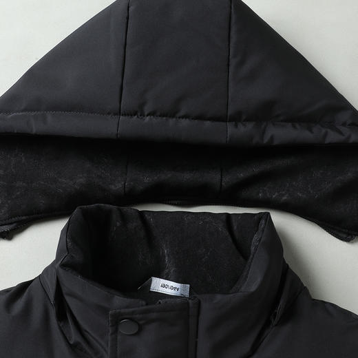 【可拆卸帽】【新款DB】大依优型大码男装连帽棉服马甲中长款棉衣外套棉加肥加大上衣男士背心 商品图6