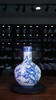 柴窑青花九桃五福天球瓶 商品缩略图0
