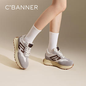 【Chic°主题款】千百度厚底时尚休闲鞋女春季新阿甘鞋运动鞋百搭A24432705