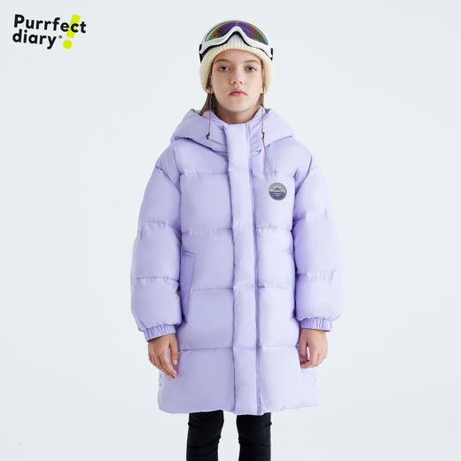 【咕噜日记】儿童中长款连帽羽绒服 PDWT2427 商品图2
