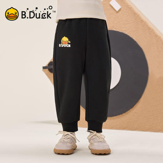 B.Duck小黄鸭童装休闲保暖针织裤冬季束脚运动裤105-150 BF5563923 商品图3