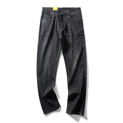 秋冬新款男士时尚加厚小直筒牛仔裤长裤 商品图4