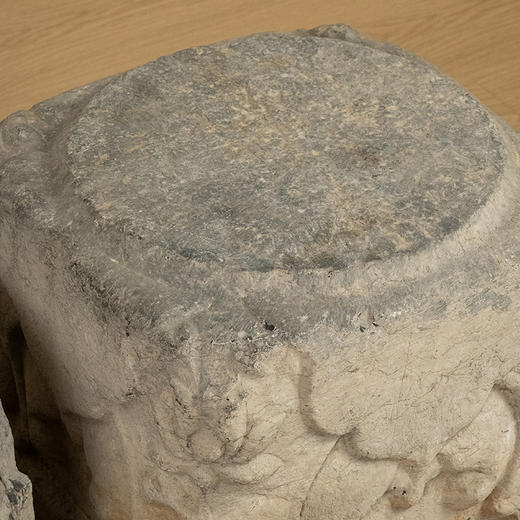 清 石雕花卉纹三弯腿器座（一对） 商品图2