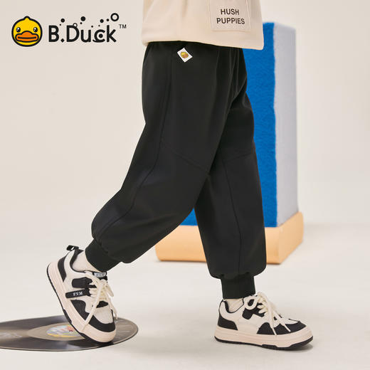 B.Duck小黄鸭童装冬季男童休闲宽松束脚裤冬季男童运动长裤105-150 BF5557919 商品图2