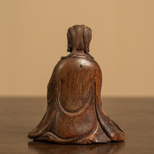 清 沉香木雕自在观音像 商品图3