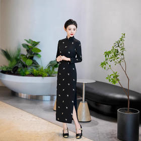 WX-2024年秋冬款新款旗袍裙连衣裙宴席日常可穿