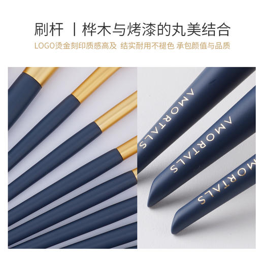 尔木萄化妆刷套装12支眼影腮红鼻影刷遮瑕修容散粉底刷子全套工具 商品图4