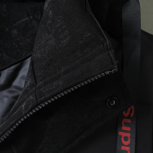 【可拆卸帽】【新款DB】大依优型大码男装连帽棉服马甲中长款棉衣外套棉加肥加大上衣男士背心 商品图8