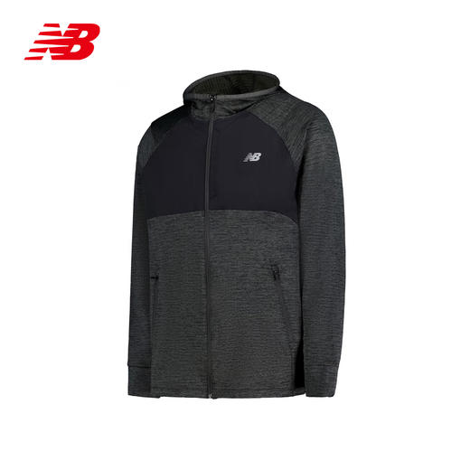 NEW BALANCE/NB Heat Grid Hooded Full Zip男款舒适运动百搭简约休闲外套 商品图0
