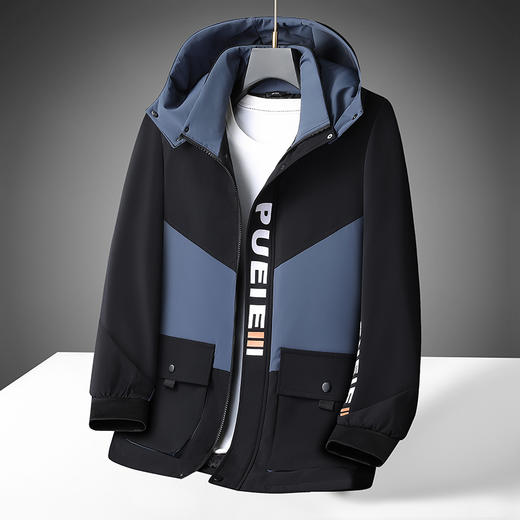 【可拆卸帽】【新款DB】大依优型大码男装连帽棉服棉衣夹克外套棉夹克加肥加大上衣男士 商品图5