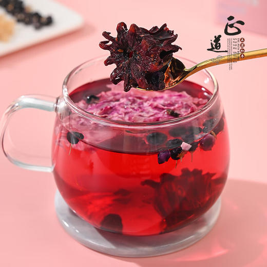 繁花盛景ZDF-032 黑枸杞洛神花玫瑰茶 商品图6