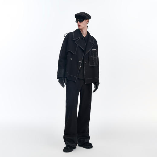 TIWILLTANG启世录“霭墨银弁”金属符号毛绒贝雷帽 商品图3