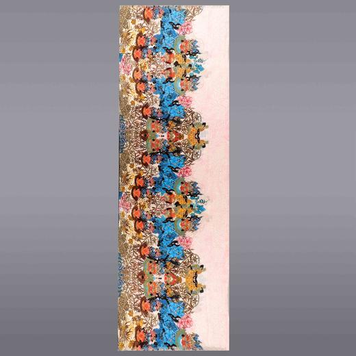 桑蚕丝金纺澳毛双面围巾 商品图12