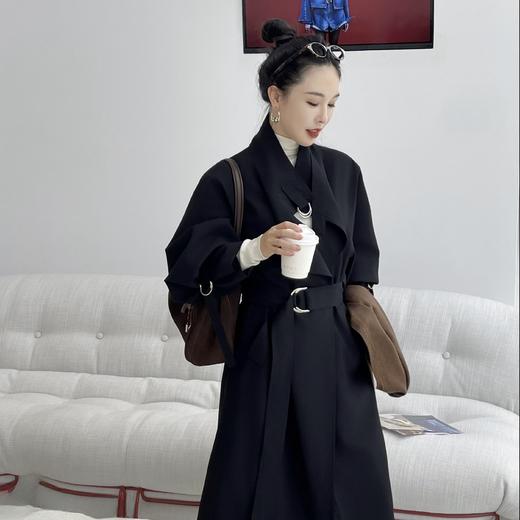 PIANAI冷小姐#  百搭D字扣风衣 商品图3