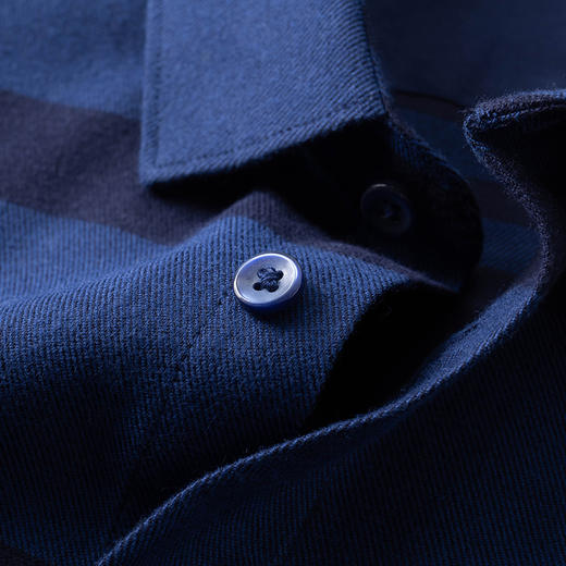 【新款DM】大依优型大码条纹长袖衬衫男宽松加肥加大码男士休闲商务衬衣上衣胖子 商品图5