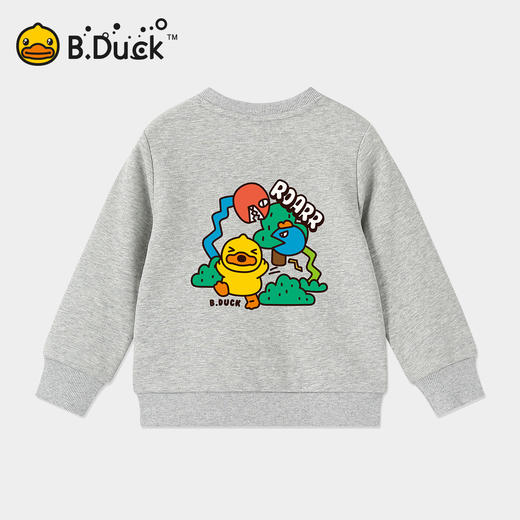 B.Duck小黄鸭童装圆领卫衣春春秋男女童时尚潮酷上衣105-150 BF3508961 商品图2