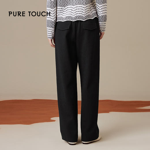 pure touch女士绵羊毛针织阔腿裤1357244431 商品图2
