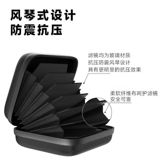 H&Y圆形滤镜收纳包三合一套装专用 分格多层 防水防尘防震抗摔 轻巧便携 圆形滤镜收纳包 商品图1