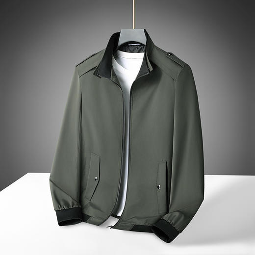 【新款DB】大依优型大码立领夹克外套男宽松加肥加大码上衣夹克运动 商品图2