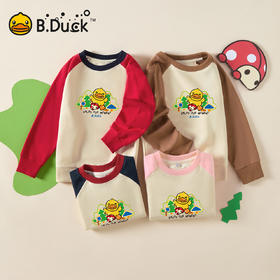 B.Duck小黄鸭童装春秋圆领卫衣男女童插肩袖110-160 BF3508908