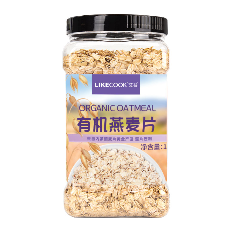 艾谷有机燕麦片1KG/桶