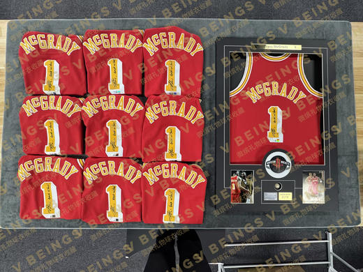 麦迪 火箭队1号红黄色亲签加签 “GIFT FOR YOU” 全球限量10件 微缤礼物独家发售 商品图5