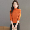 CC-101-36803半高领纯色毛衣女士秋冬2024新款洋气百搭针织打底衫内搭 商品缩略图2