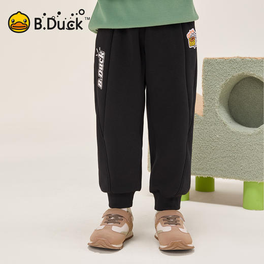 B.Duck小黄鸭童装束脚休闲长裤冬季男童运动裤105-150 BF5573031 商品图2