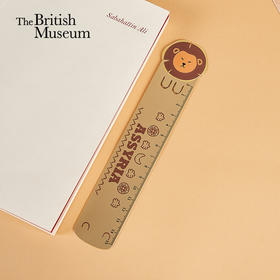 大英博物馆x苏州博物馆亚述系列 萌版狮子金属书签尺