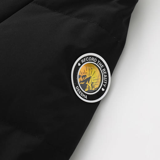 笛莎女童羽绒服2024冬季新款连帽中长款羽绒服 商品图3