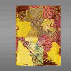 桑蚕丝金纺澳毛双面围巾