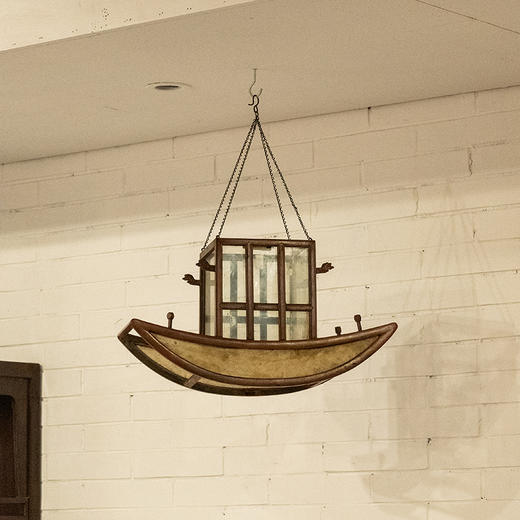 清中期 黄花梨船形宫灯（一对） 商品图4