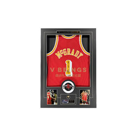 麦迪 火箭队1号红黄色亲签加签 “GIFT FOR YOU” 全球限量10件 微缤礼物独家发售