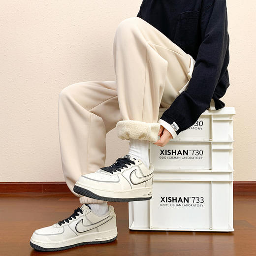 【GZ】无忧购韩版休闲一体绒330g宽松束脚运动裤1888（截单后7天发货)25年清仓捡漏 商品图2