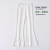 【春秋花边小喇叭裤，时尚坑条面料】女童微喇叭裤春秋款 坑条洋气中大儿童休闲裤子 小女孩薄款外穿长裤-QQ 商品缩略图6