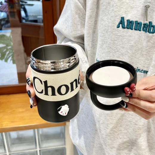 【超高颜值！小香风保温杯】小香风水杯咖啡杯保温保冷杯女生高颜值随行杯316不锈钢便携杯子。ry 商品图2