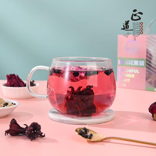繁花盛景ZDF-032 黑枸杞洛神花玫瑰茶 商品图3