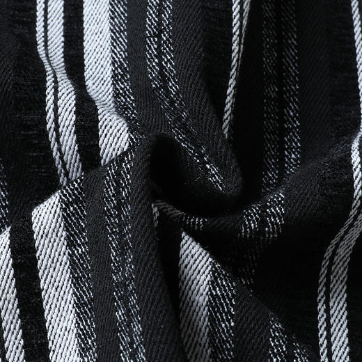 【新款DB】大依优型大码男装厚长袖衬衫条纹商务休闲上衣外套加肥加大胖子舒适打底 商品图12