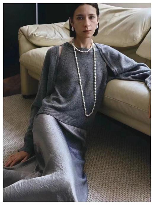 施华洛珍珠正圆极光珠85cm毛衣链 商品图12