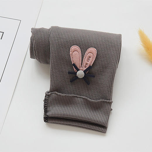 【春秋韩版卡通竖条，女童打底裤】儿童打底裤春秋新款 韩版修身中小童宝宝九分裤子 女童裤子-QQ 商品图13