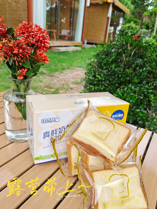 //【叮咚熊真鲜奶黄油嫩吐司】😋奶呼呼软绵绵的口感，入口鲜嫩不干巴，越嚼奶香味越浓郁，真的好好吃！ 商品图0